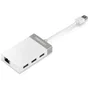 TRENDnet TU3-ETGH3 Hub USB 3.0 con Adaptador Ethernet Gigabit Blanco y Gris